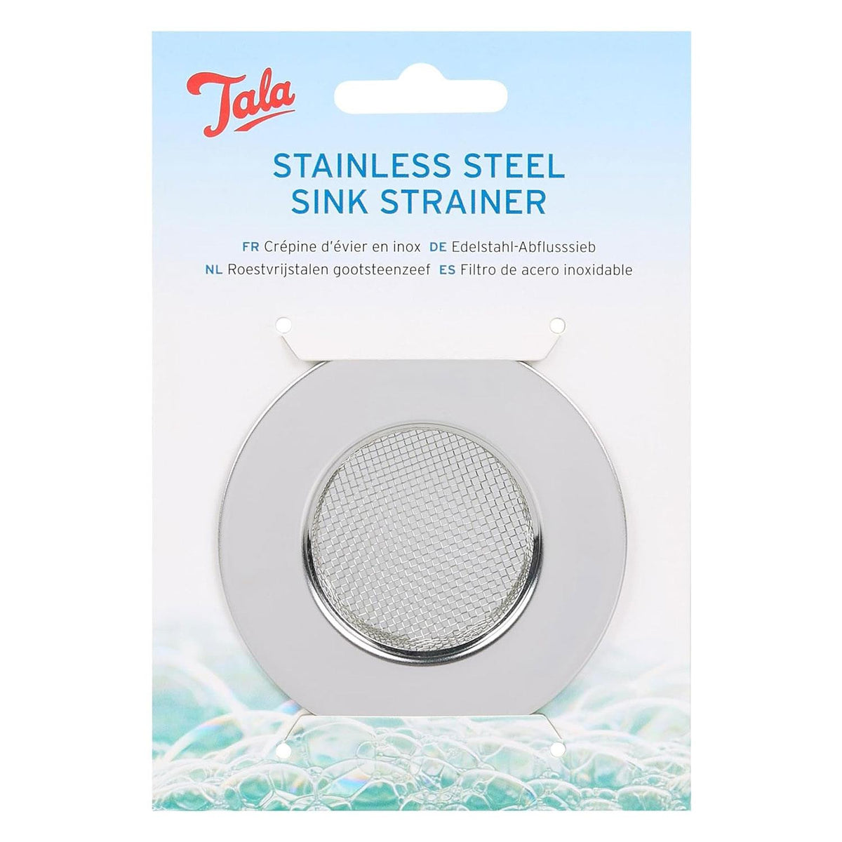 Tala Stainless Steel Mini Sink Strainer 7.5 cm Silver Kitchen Drain Filter for Food Waste and Debris - product photo