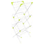 Orwell Triple X 3-Tier Folding Clothes Airer Steel and Plastic Indoor Drying Rack 15m Drying Space 15kg Capacity White Green 1 Pack - product photo