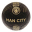 Team Merchandise Manchester City FC Phantom Signature Football Size 5 Black and Gold Metallic Design - product photo