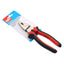 Hilka Heavy Duty Combination Pliers 200mm Nickel Chrome Plated Steel with Two-Component Comfort Grip Handles Red - product photo