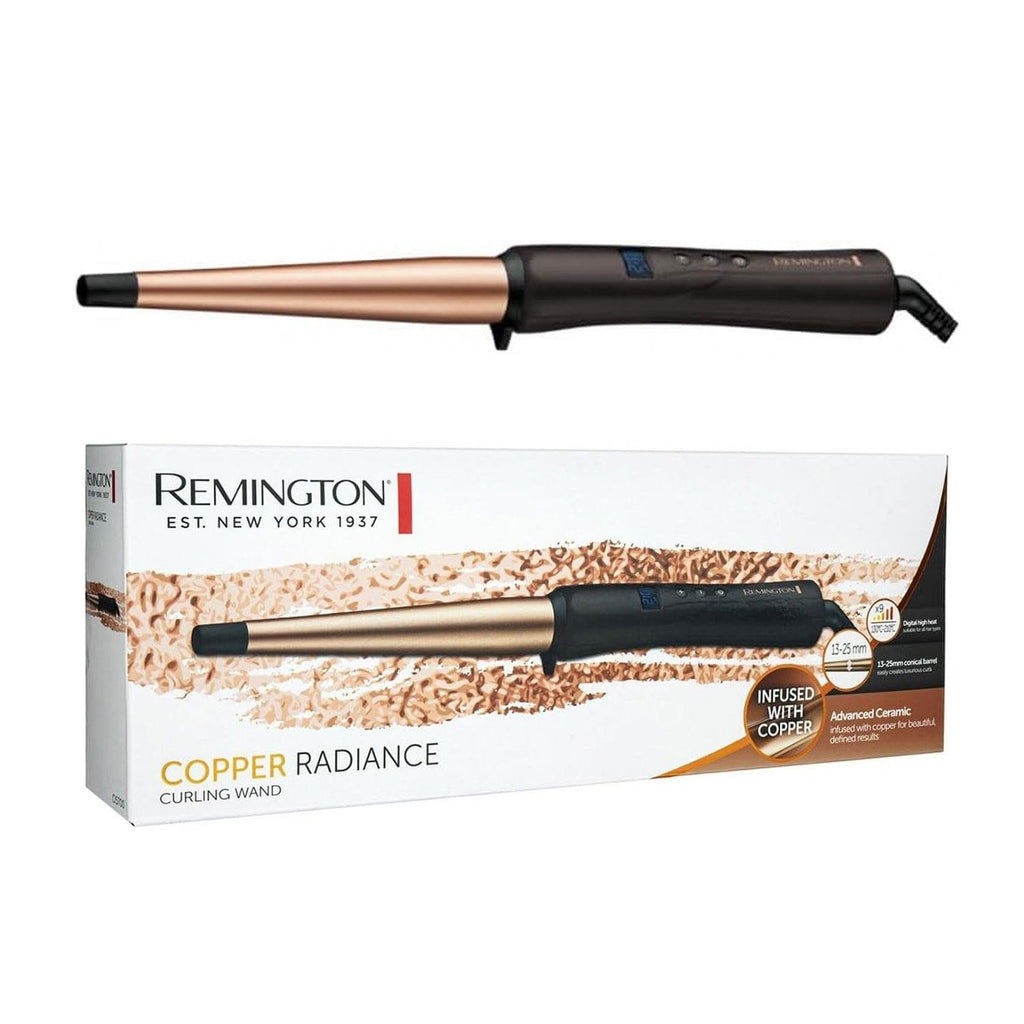 Remington Copper Radiance Conical Curling Wand Black Copper - product photo