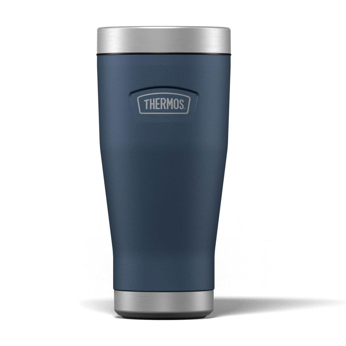 Thermos Icon Travel Tumbler 470ml Solent Navy Stainless Steel Vacuum Insulated Mug Leakproof Lid