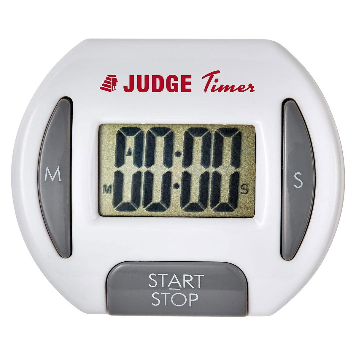 Judge Digital Kitchen Timer with Countdown Alarm Stopwatch Magnetic Back and Clip White