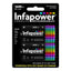 Infapower D Size Rechargeable Ni-MH Batteries 1.2V 2500mAh Pack of 2