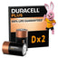 Duracell Plus D Size Alkaline Batteries 1.5V LR20 Pack of 2