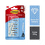 3M Command Small Clear Wire Hooks 9 Hooks with 12 Adhesive Strips 225g Capacity