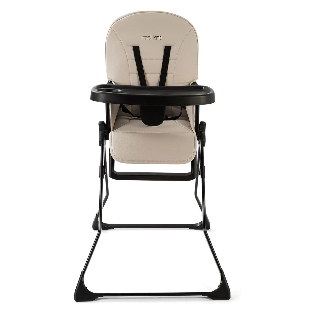 Red Kite Feed Me Fold Baby Highchair – Truffle Portable Folding High Chair with Adjustable Tray Footrest & 5-Point Harness