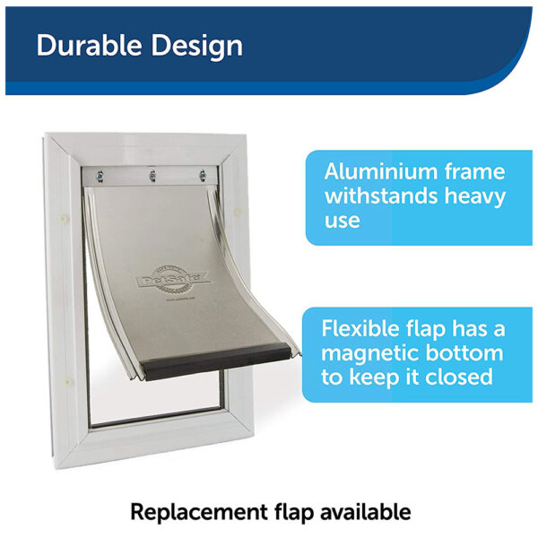 PetSafe Staywell Aluminum Pet Door Flap Energy Efficient Magnetic Locking Large - Image 5