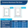 PetSafe Staywell Aluminum Pet Door Flap Energy Efficient Magnetic Locking Large - Image 7