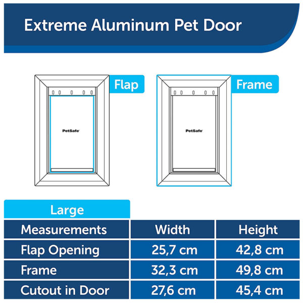 PetSafe Staywell Aluminum Pet Door Flap Energy Efficient Magnetic Locking Large - Image 7
