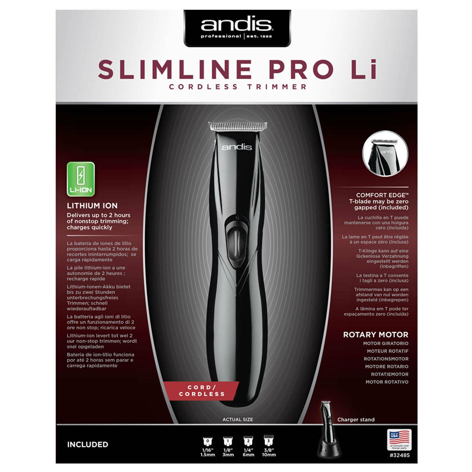Andis Black Slimline Pro Li Cordless (D8) Trimmer - BuysBest