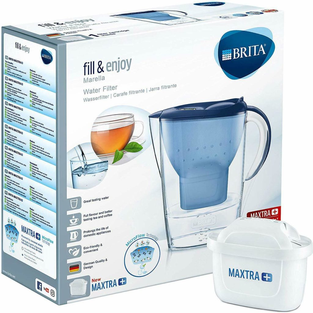 Brita Marella Cool MAXTRA+ Plus 2.4L Water Filter Fridge Jug + 1