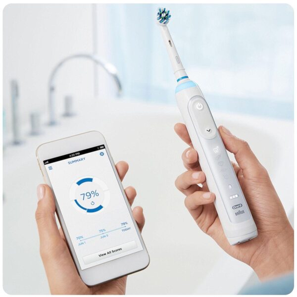 Oral B Genius Pro 9000 Electric Rechargeable Toothbrush - White - Image 7
