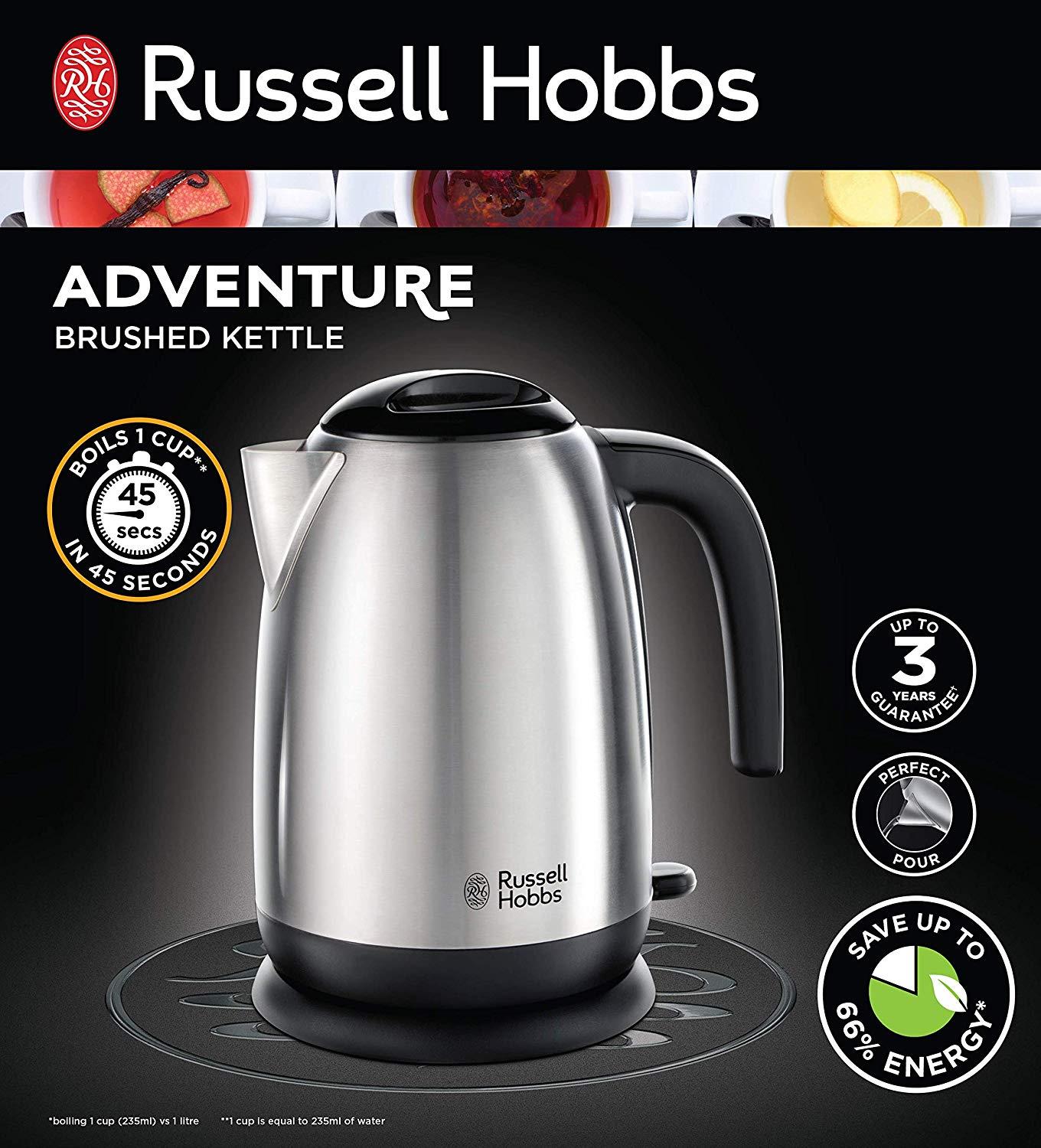 Russell Hobbs Adventure Electric Kettle 3000 W 1.7 Litre BuysBest.co