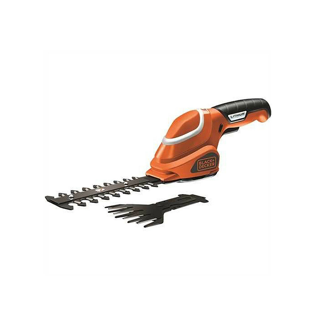 Black Decker 7.2V Li Ion Cordless Grass Shears Shrubber Kit