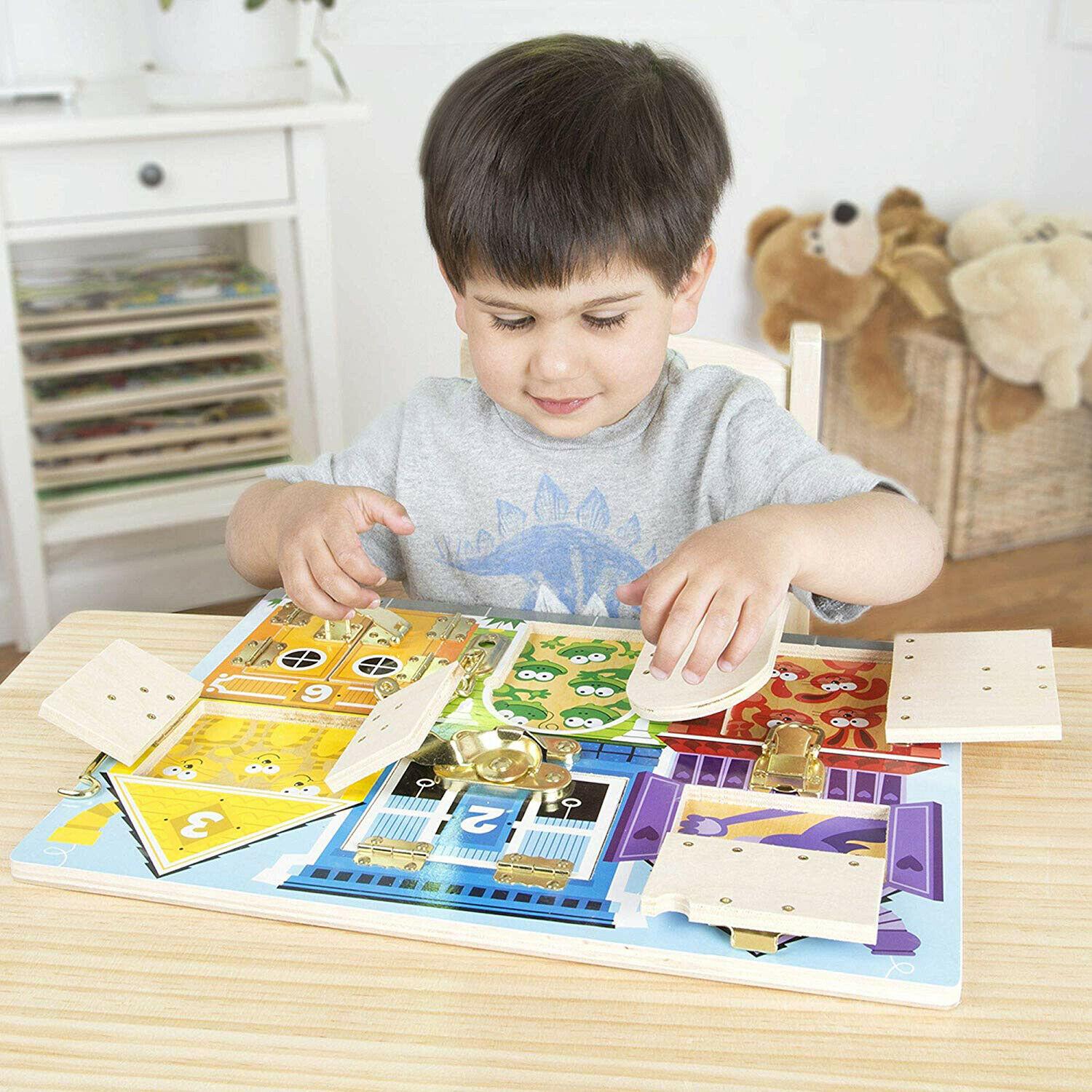 Melissa And Doug Latches Board Melissa & Doug Skill Builders Learning Latches Board, Child's Toys
