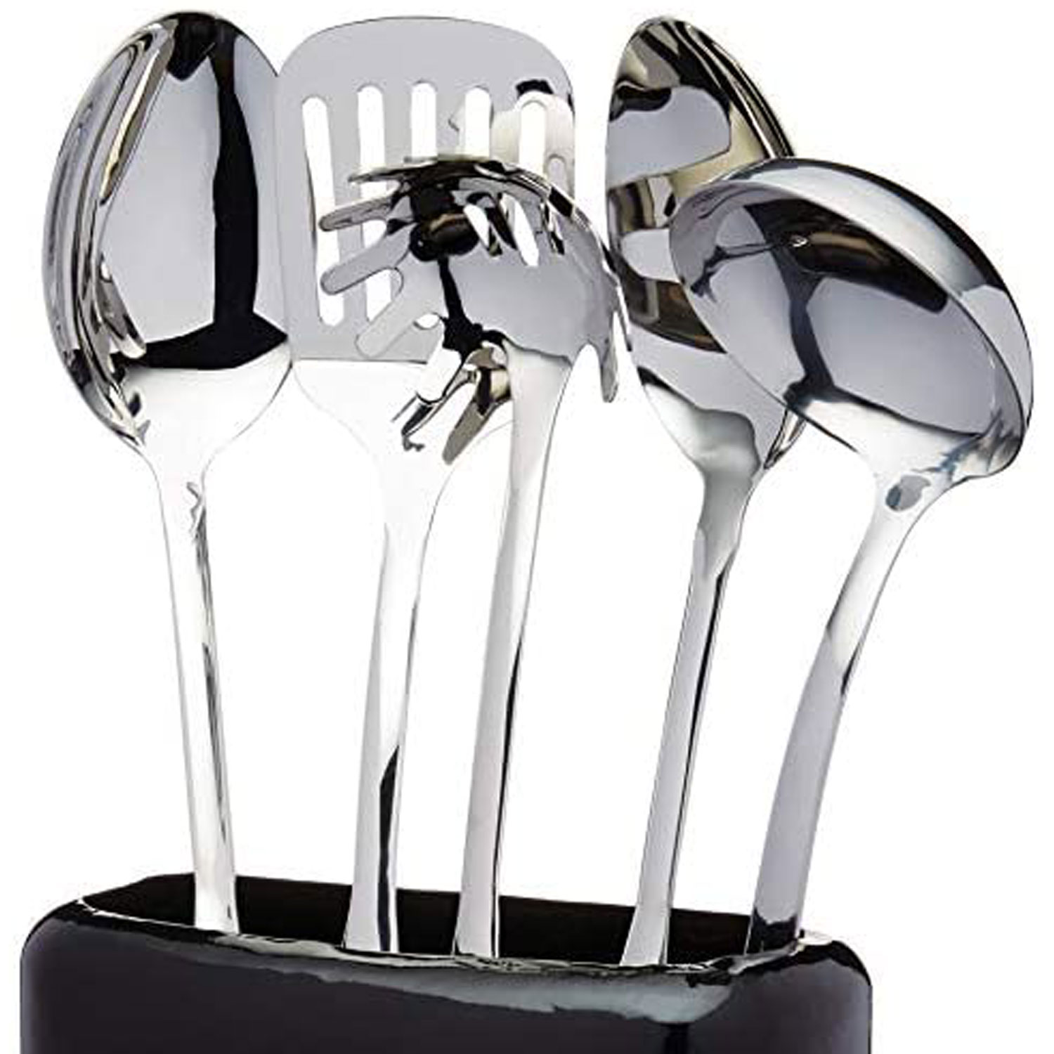 KitchenCraft Lovello Utensil Holder 20 x 10 x 16 cm Midnight Black