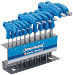 Silverline Hex Key T-Handle Set 2-10 mm - 10 Pieces