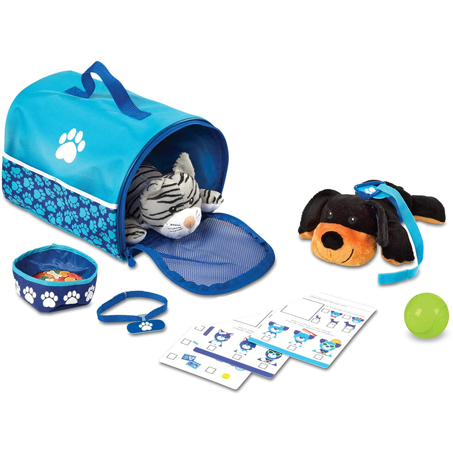 Melissa & Doug Tote & Tour Pet Travel Play Set 15 Piece Pretend Play
