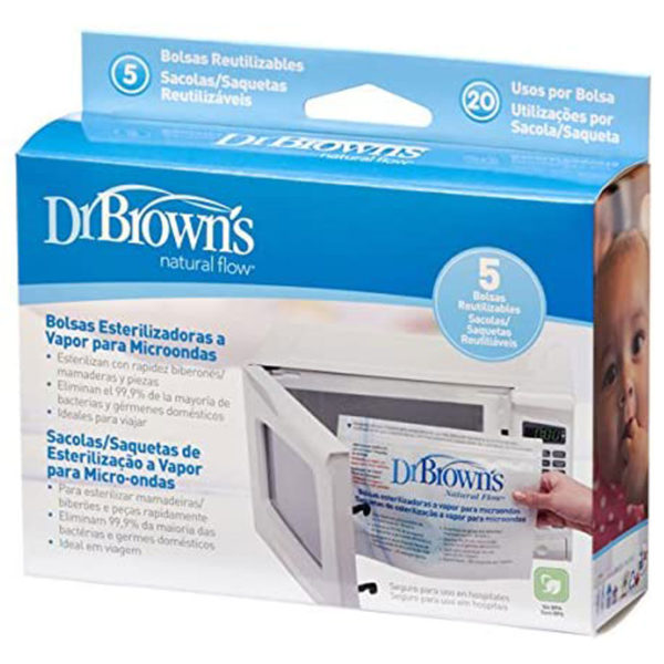 Dr Brown Options Microwave Steriliser Bag (Pack of 5)