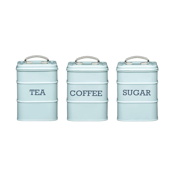 KitchenCraft Living Nostalgia Coffee Storage Canister - Vintage Blue - Image 3