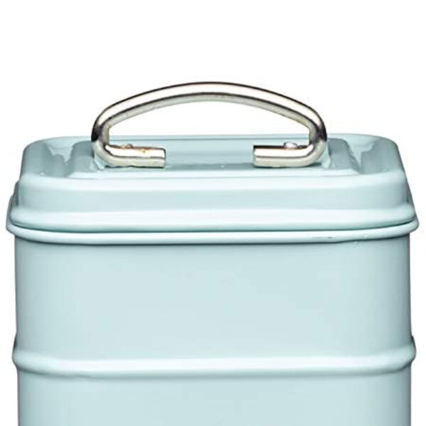 KitchenCraft Living Nostalgia Metal Tea Caddy - Vintage Blue - Image 3
