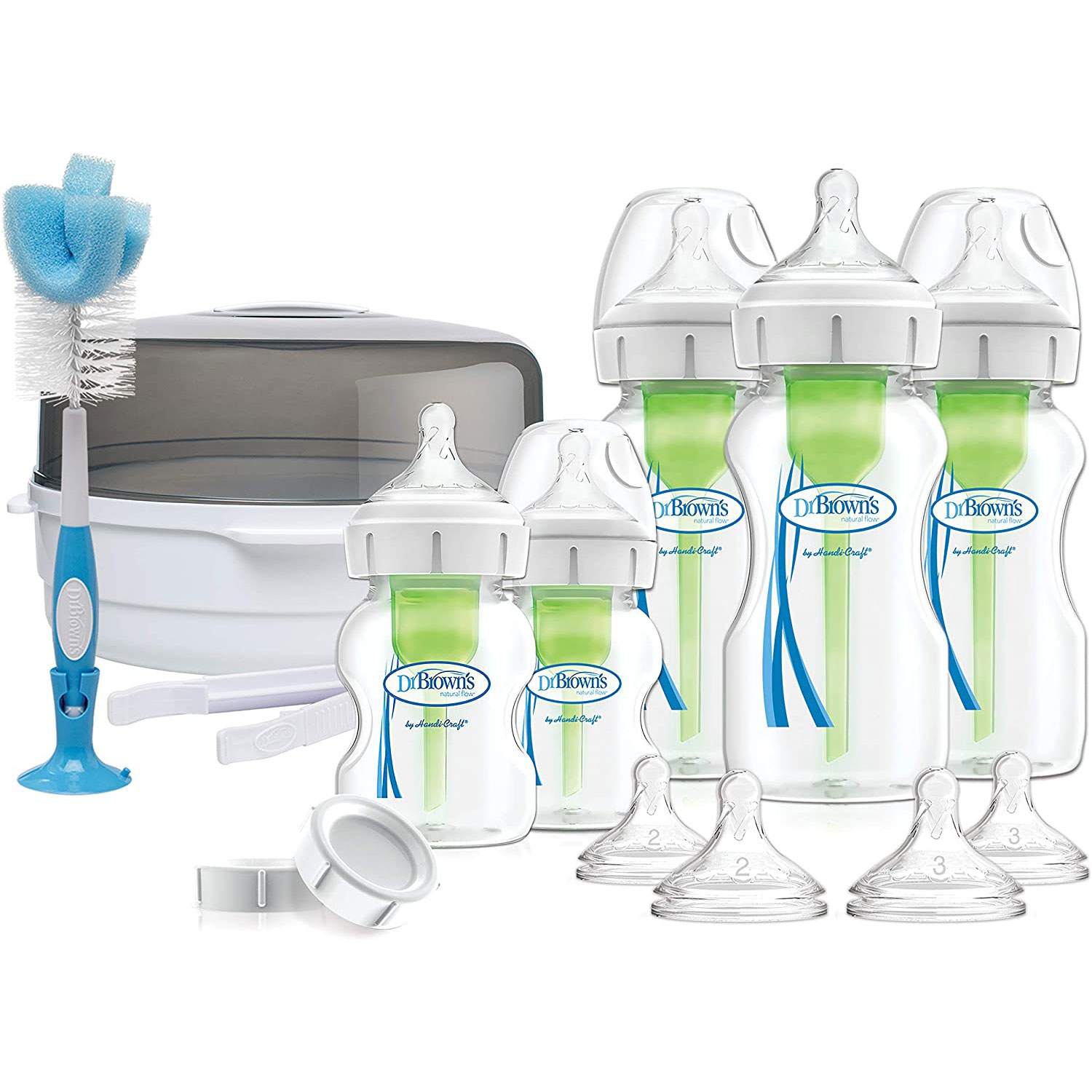 Dr Brown Options + AntiColic Baby Bottles Newborn Gift Set BuysBest