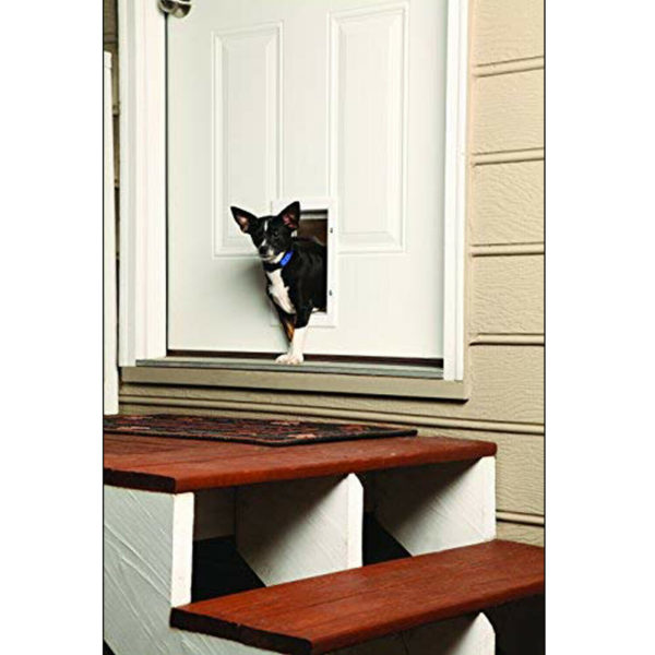 PetSafe Staywell Aluminium Pet Door Energy Efficient Lockable Small White 600ML