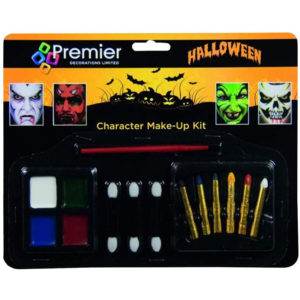 Premier Halloween Character Make Up Kit – Create Red Devils Zombies Ghosts Galore – Multicolour