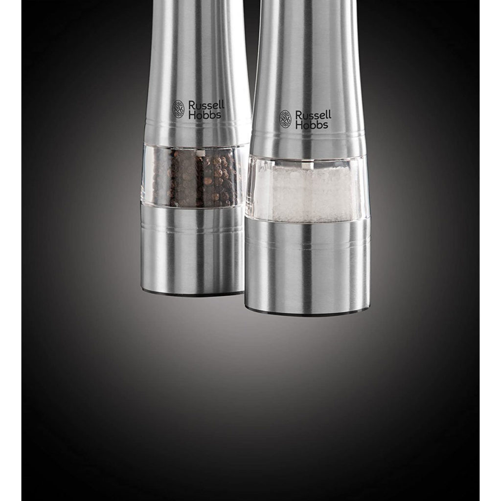Russell Hobbs Electric Salt And Pepper Grinder Stainless Steel Silver