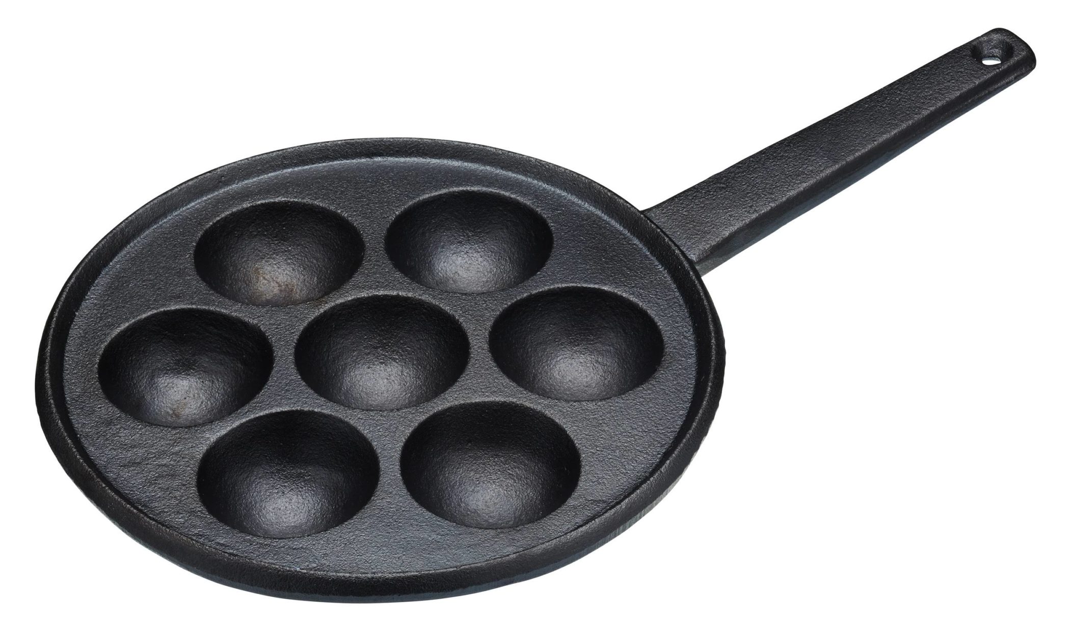 KitchenCraft Aebleskiver Cast Iron Danish Pancake Pan 20.5cm BuysBest