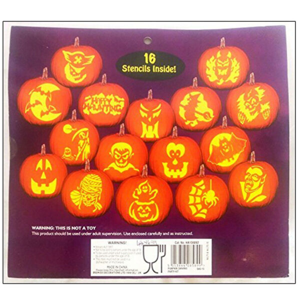 Halloween Pumpkin Carver Carving Stencils Cutting Tools Kit Decotation - Image 2
