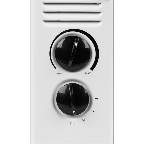 Daewoo Convector Heater 3 Heat Settings 2000 W Safety Cut-Out Function With Thermostat Dial Free Standing - White - Image 3