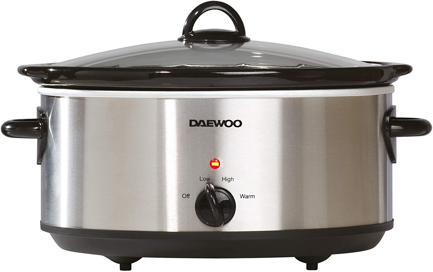 Daewoo Slow Cooker Stainless Steel 6.5 Litres Grey BuysBest