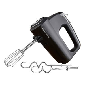 Russell Hobbs Desire Hand Mixer Electric Hand Whisk And Dough Mixer Attachments 350 W - Matte Black
