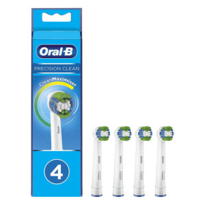 Oral B Precision Clean Replacement Toothbrush Head with CleanMaximiser Technology – 4pk
