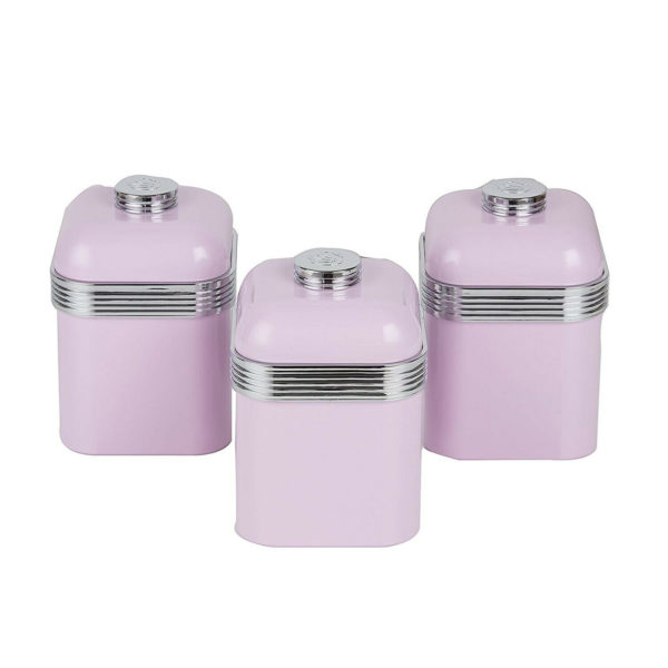 Swan Retro Kitchen Storage Canisters Set of 3
