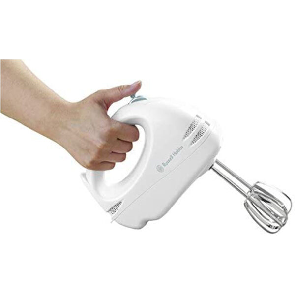 Russell Hobbs Food Collection 6 Speed Hand Mixer 125 W - White - Image 3