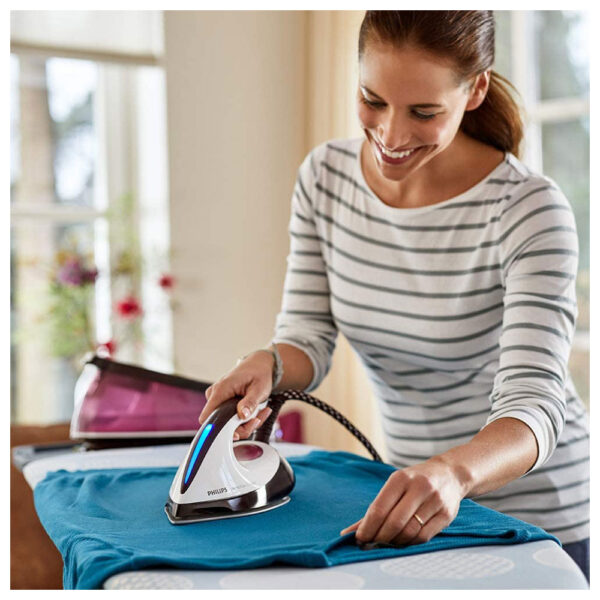 Philips Perfect Care Compact Steam Generator Iron 2400 W - Burgundy/White - Image 5
