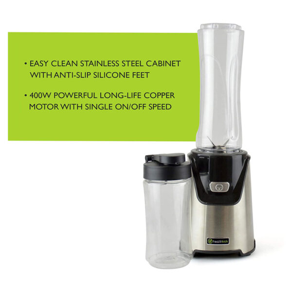 Lloytron Healthkick Personal Sports Blender 400 W - Black And Silver - Image 2