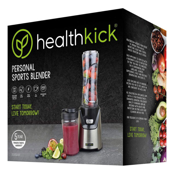 Lloytron Healthkick Personal Sports Blender 400 W - Black And Silver - Image 7