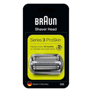 Braun Series 3 32S Electric Shaver Head Replacement - Silver