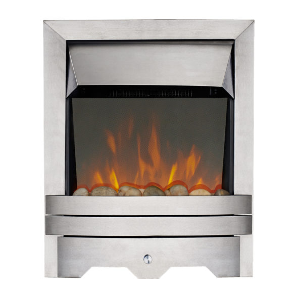Focal Point Fires Lulworth LED Reflections Inset Electric Fire - Stainless Steel