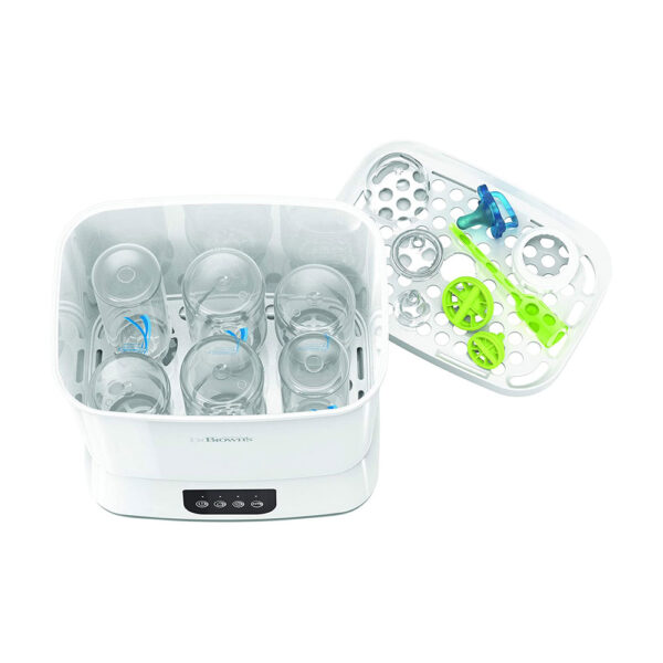 Dr. Brown Clean Steam Bottles Steriliser And Dryer - White/Grey - Image 4