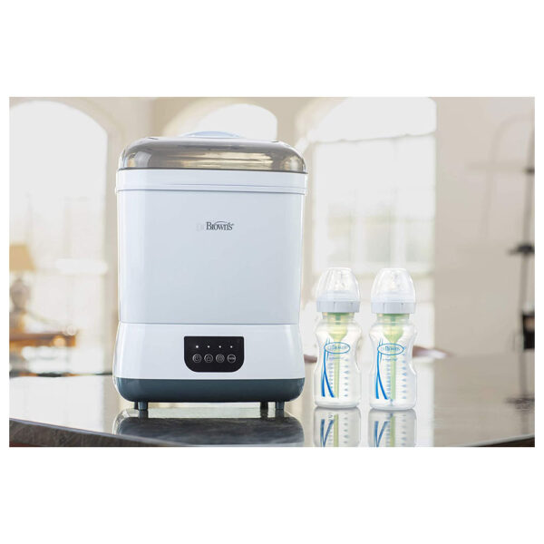 Dr. Brown Clean Steam Bottles Steriliser And Dryer - White/Grey - Image 5
