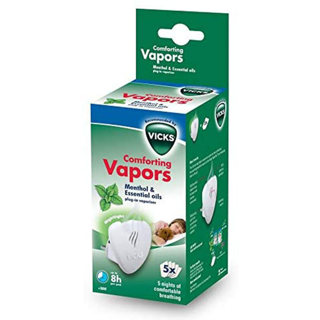 Vicks PlugIn Waterless Comforting Vapours Electrical Pad Vaporiser