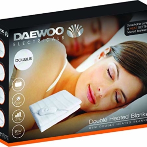 Daewoo  Electric Heated Blanket With 3 Heat Settings 120cm x 135cm – Double