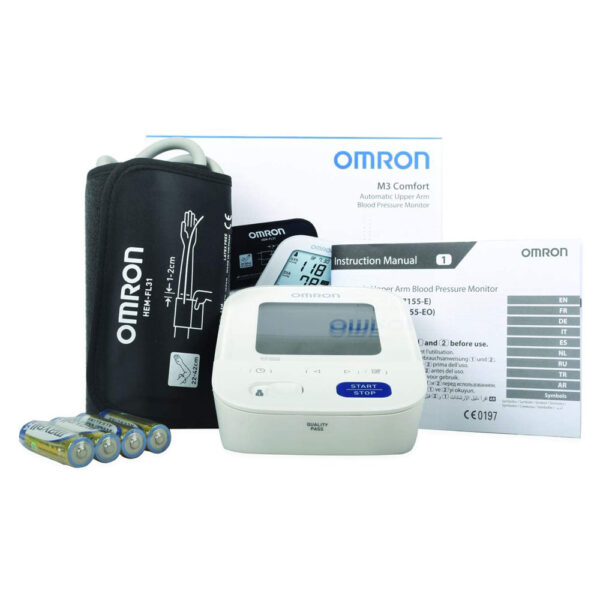 Omron M3 Comfort Upper Arm Blood Pressure Monitor (HEM-7155-E) - White - Image 2