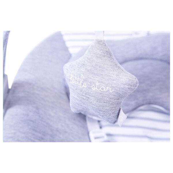 Red Kite Grey Linen Cozy Bounce Musical Vibrating Baby Bouncer Chair 265409 - Image 5