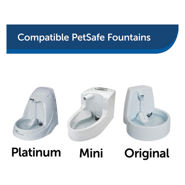PetSafe Drinkwell Premium Replacement Charcoal Carbon Filter 3 Pack - Image 2